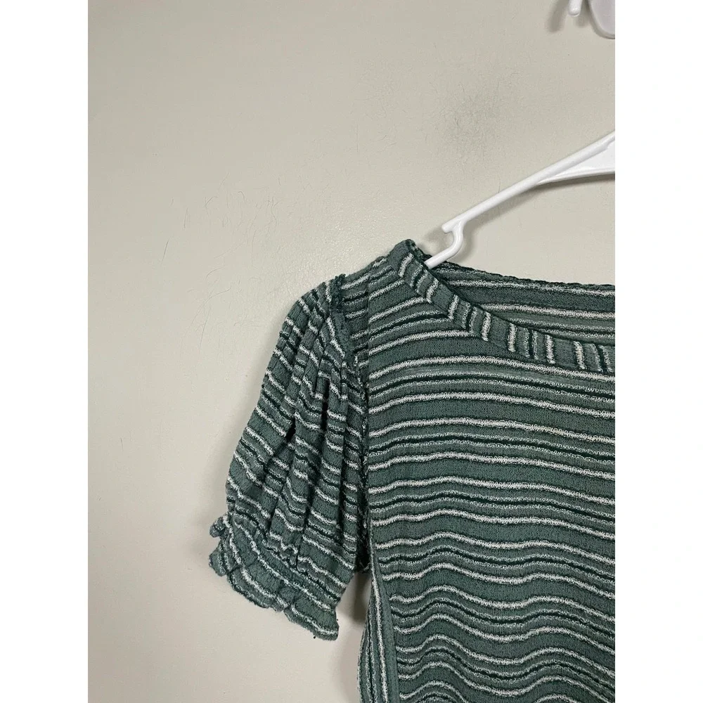 Free People green white